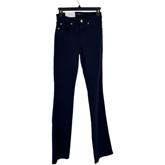 7 For All Mankind Kimmie form fitted bootcut jeans dark blue size 26 - Picture 1 of 8